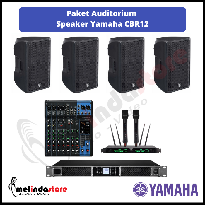 Paket Auditorium Speaker Pasif Yamaha CBR12 - 4 Speaker